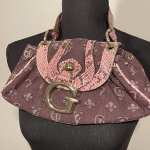 Vintage Y2K Guess Pink and Purple Purse